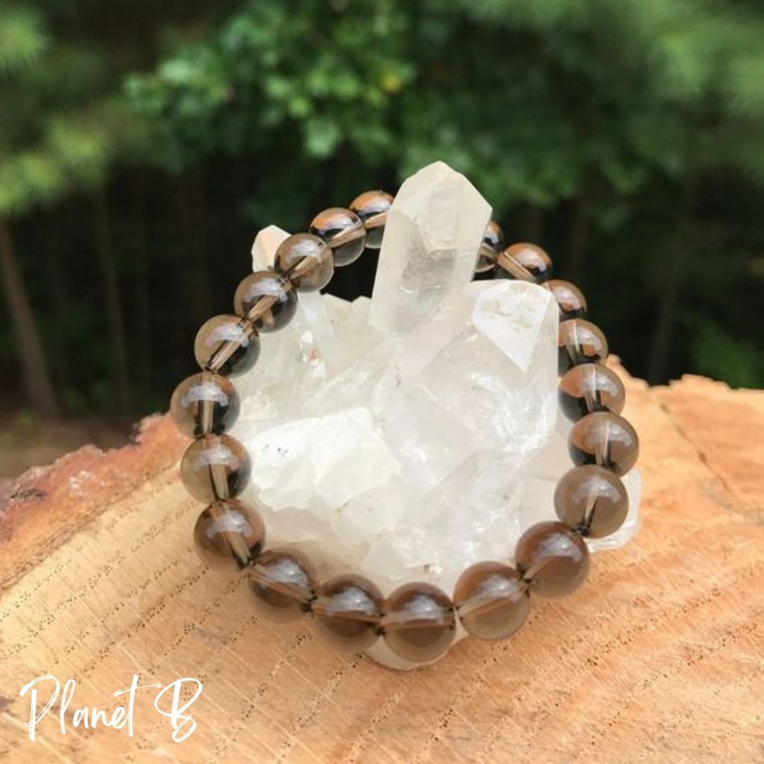 Smoky Quartz AAA Bracelet      Serenity - Calmness -Positive thoughts - Calms fear - Lifts depression - Stability - Practicality - Intuition - Pride