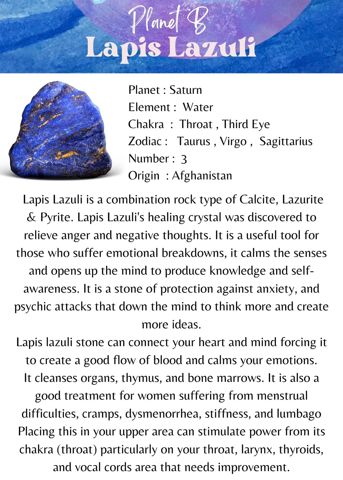 lapiz Lazuli AAA Bracelet