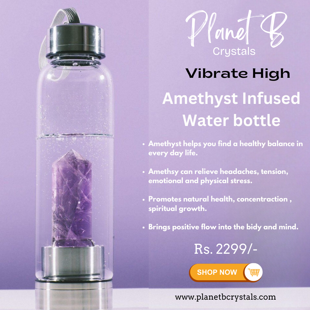 Amethsyt Infused Water bottle 500ml