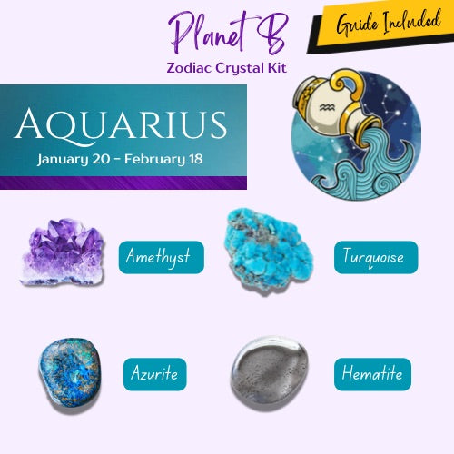 Aquarius- Zodiac Crystal kit