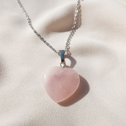 Rose Quartz Heart Pendant