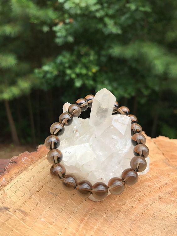 Smoky Quartz AAA Bracelet      Serenity - Calmness -Positive thoughts - Calms fear - Lifts depression - Stability - Practicality - Intuition - Pride